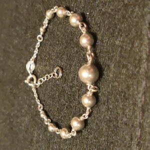 925 Silver Beaded Bracelet